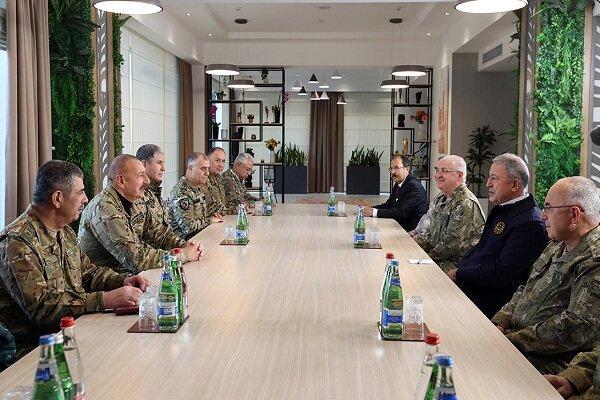 ملاقات وزیر دفاع ترکیه با الهام علی اف